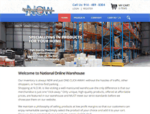Tablet Screenshot of nationalonlinewarehouse.com